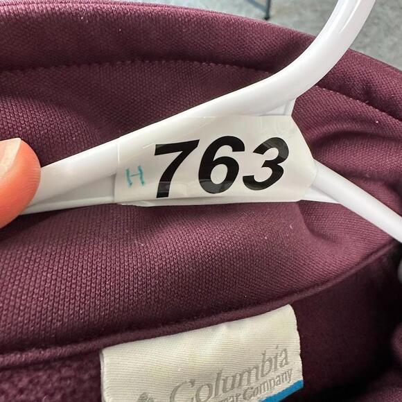 Columbia Jacket Interchange Zip Up Maroon Rain Resist XL Womens Hiking Run Warm - Picture 7 of 7